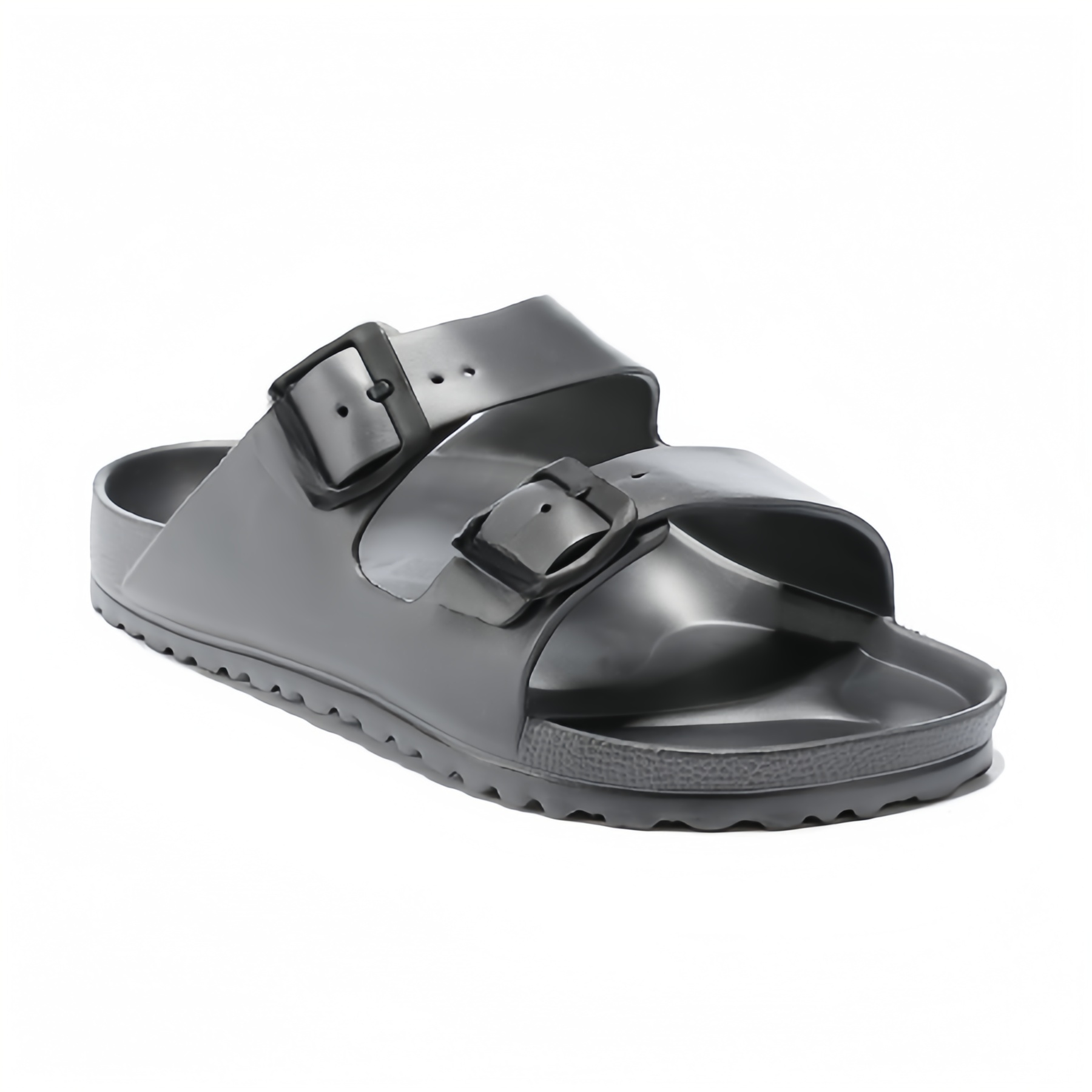 Summer EVA Flat Bottom Double Buckle Outer Wear Slippers Waterproof Anti-slip Ultra-light Beach Sandal Mop