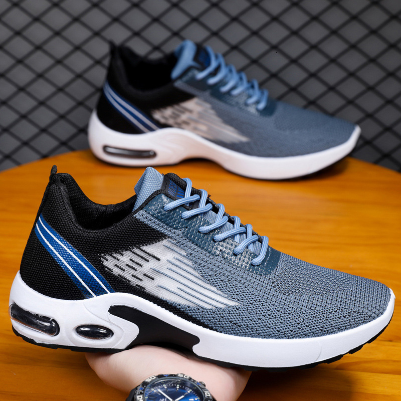 Men S Spring Air Casual Shoes Cushion Soft Bottom Sports Single Shoe Flyknit Shoes For Men Ddmysaturn