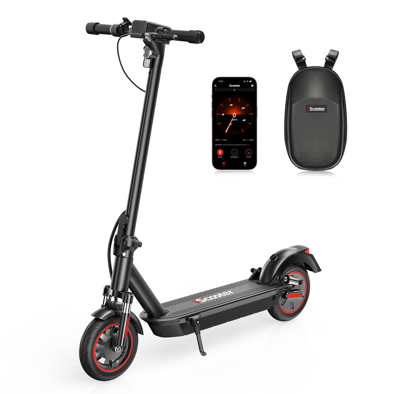 iScooter i10MAX 10 inch Electric Scooter with APP Offroad 750W Folding E-Scooter 48V 18AH Battery 45km/h Max Speed 96KM Range