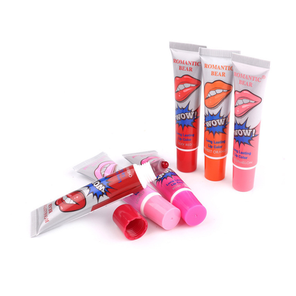 Peelable Lip Gloss Lasting Waterproof Non-fading Peelable Lipstick 6-color Lipstick Pack Of 24