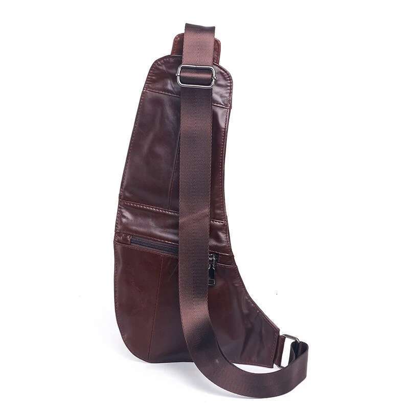 Designer Bag 2025 Men Sling Backpack Shoulder Cross Body Bags Genuine Leather Retro Travel Climb Natural Skin Male Messenger Chest Side Bag Luxury Bag