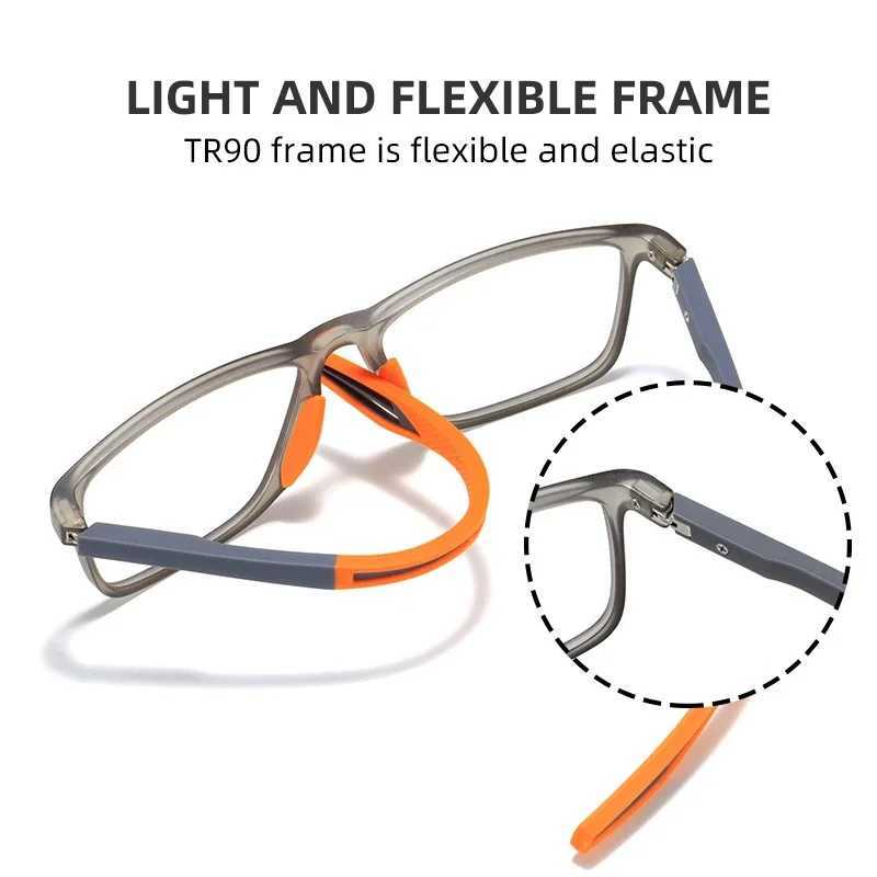 Vintage Ultralight TR90 Reading Glasses Men Women Retro HD Lens Blue Light Blocking Eyewear Classic Square Far Sight Eyeglasses W250513