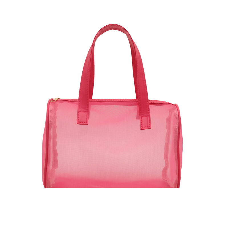 Portable hand-held small square women's 2025 summer high-end makeup popular trend storage bag