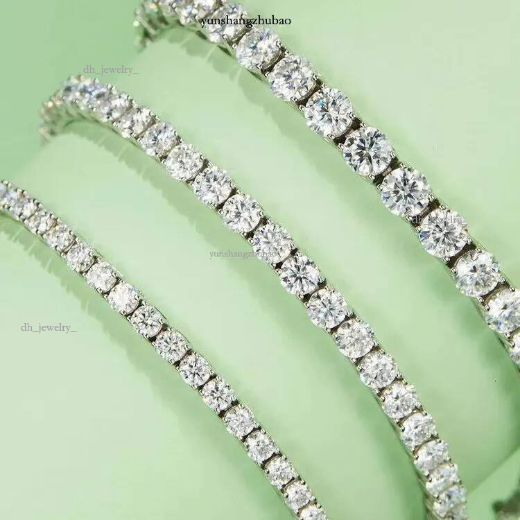 VOAINO 2CT 10K 14K Gold Jewelry Dia Tennis Chain HPHT Lab Grown Bracelet