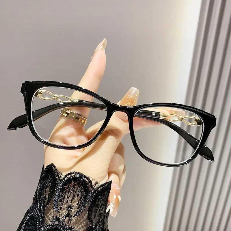 Ladies Trendy Style Reading Glasses New Fashion Cat Eye Hyperopia Blue Light Blocking Computer Glasses Prescription Eyewear +1.5 W250513