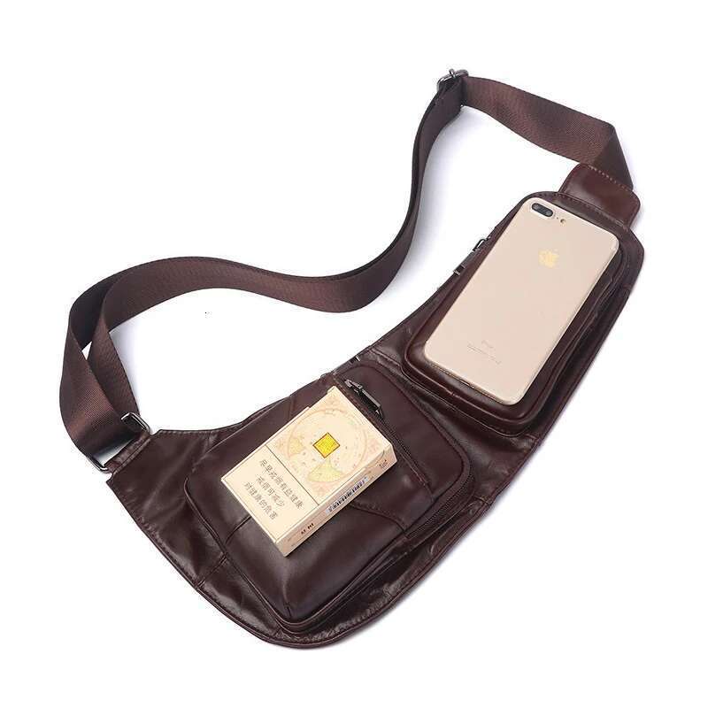 Designer Bag 2025 Men Sling Backpack Shoulder Cross Body Bags Genuine Leather Retro Travel Climb Natural Skin Male Messenger Chest Side Bag Luxury Bag