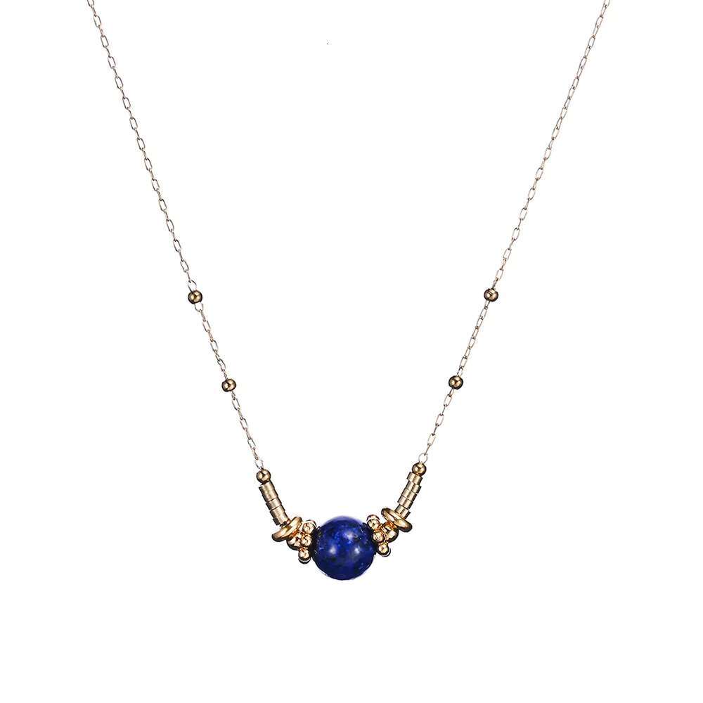 Hot Sale Wholesale Stainless Steel Natural Stone Fashion Jewelry Pendant Necklace for Women