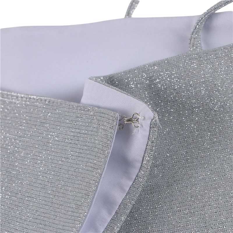 New Fashion Women Spaghetti Strap Crop Top Sexy Bodycon Sleeveless Cami Tube Top Basic Plain Club Sequin Shirts M250513