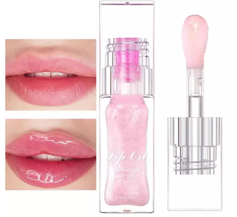 Color Changing Lip Oil PH Lip Oil Clear Nourishing Lip Gloss Oil Lip Balm Lip Glaze Lip Care Moisturizer for Dry Cracked Lips