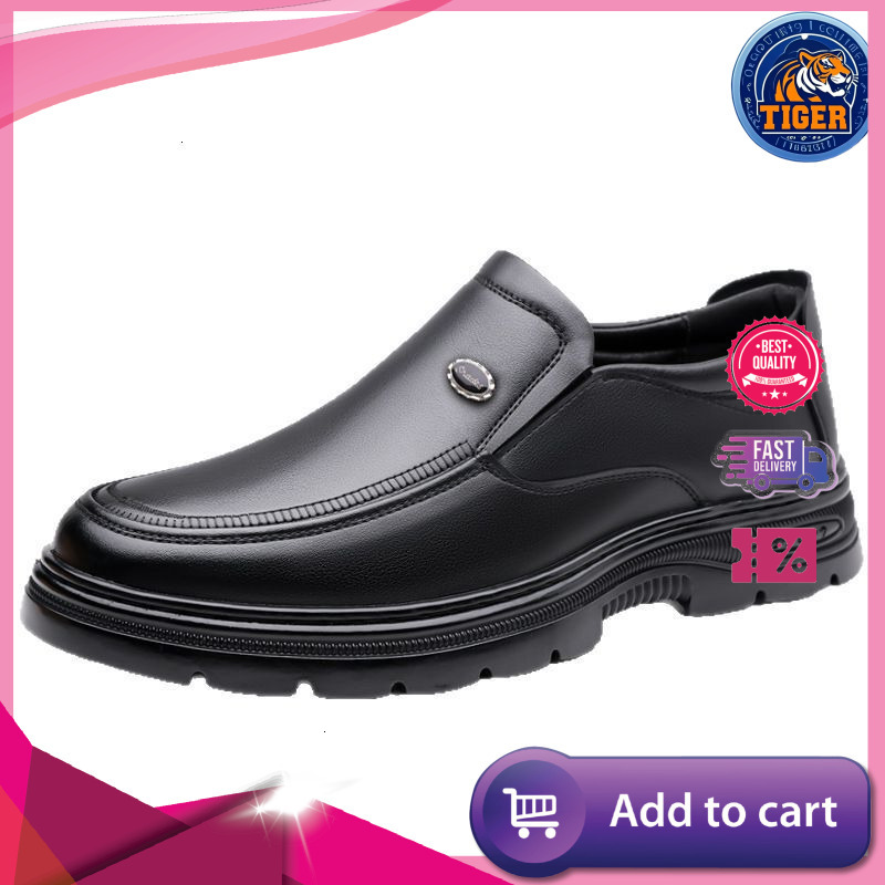 Ddmytiger Summer New Style Men S Business Dress Leather Soft Soled Breathable Middle Aged Dad Shoes Outdoor Shoes