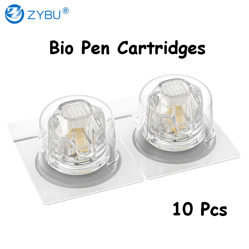 10 Pcs 9/14/25Pins Replacement Nano Cartridges Bio Pen Q2 Hair Growth Skin Care Microneedle Cartridges Needle Sterile Individual Packaging Dermapen MT