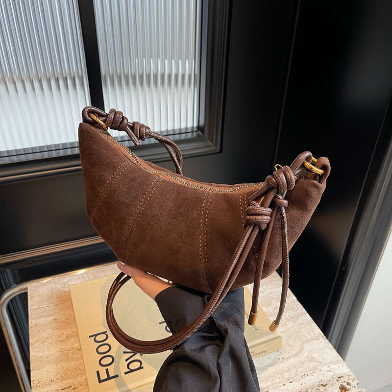 Fashion crossbody versatile dumpling 2025 new frosted leather popular women's shoulder bag