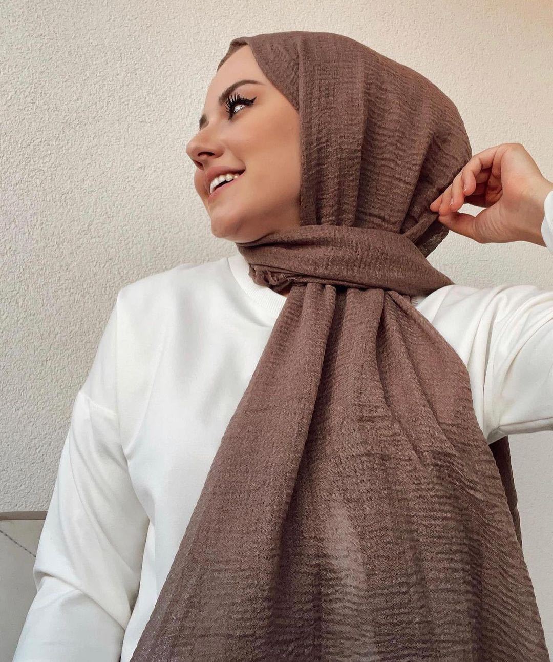 K710 Export solid color cotton and linen scarf long shawl