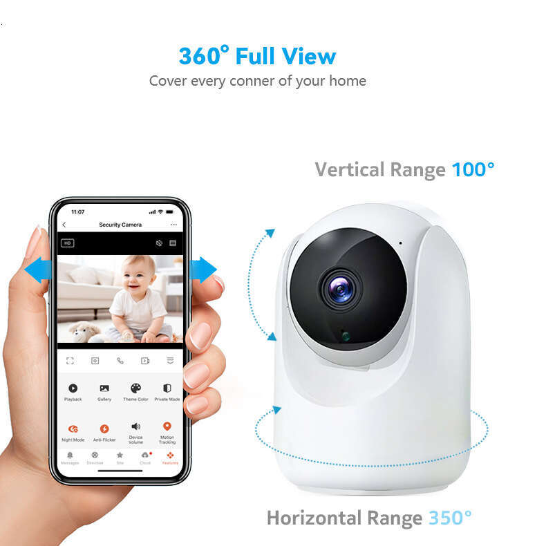 WiFi graffiti indoor surveillance camera wireless baby monitor Tuya intelligent network camera