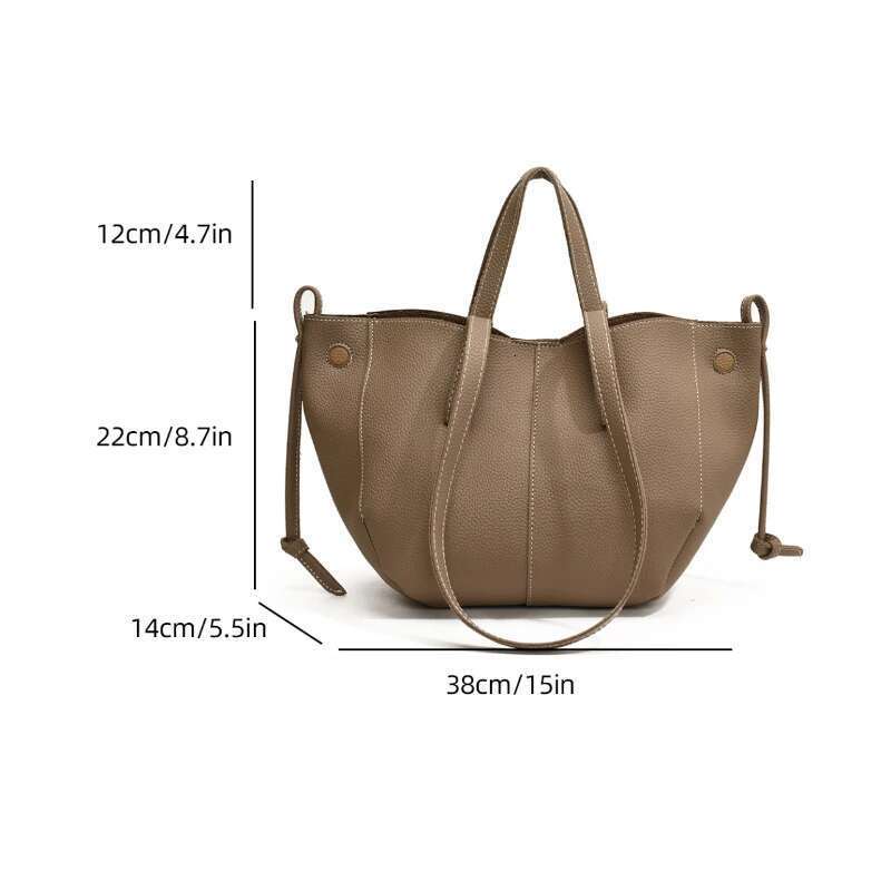 Vintage Women Shoulder Bag PU Leather Handbag Chic Tote Underarm Leisure Women's Grocery Bags Clutch Designer Bolsa
