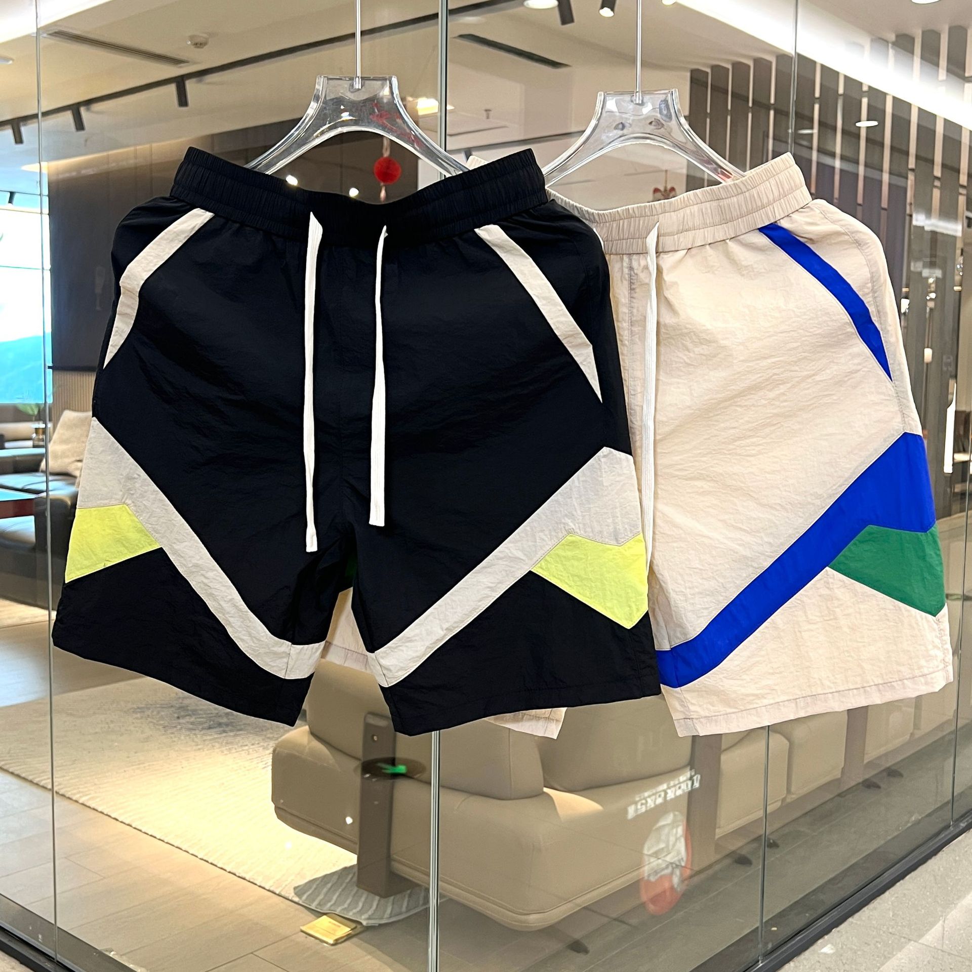 The 2025 Summer New Patterned And Striped Loose And Breathable Shorts And Pants Are The Same As The Popular Ones Versatile And Quick-drying