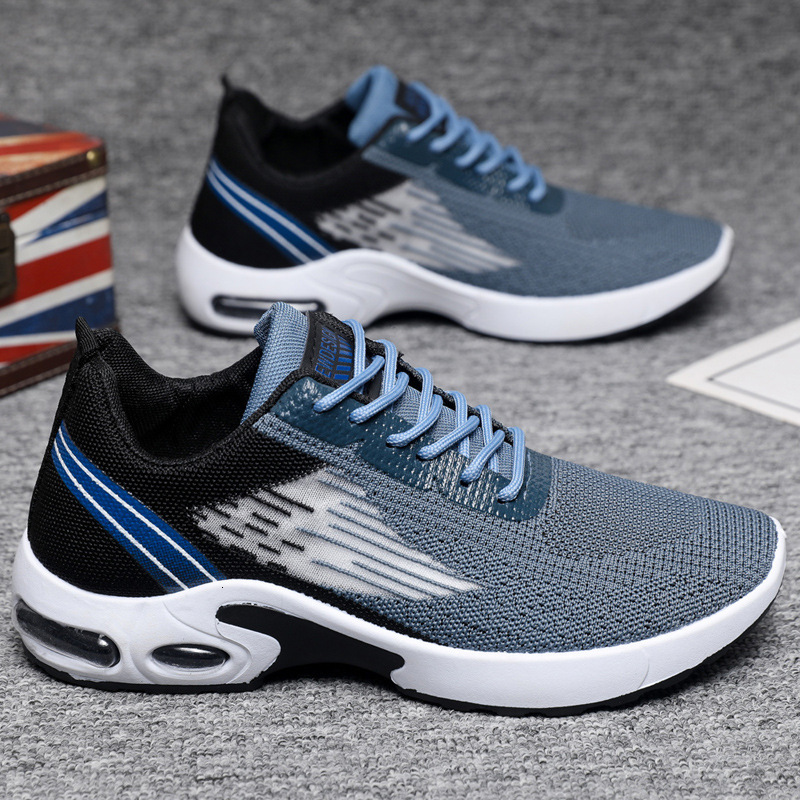 Men S Spring Air Casual Shoes Cushion Soft Bottom Sports Single Shoe Flyknit Shoes For Men Ddmysaturn