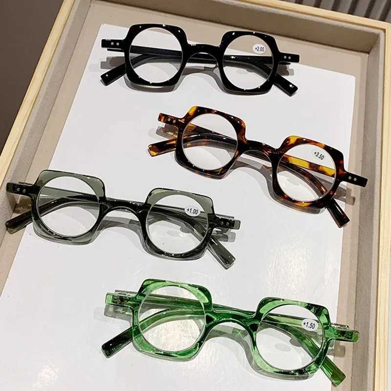 Retro Anti Blue Light Presbyopia Glasses for Women Men Trend Computer Reading Eyeglasses Personalized Presbyopia Elderly Eyewear W250513