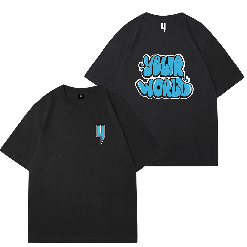 Designer yelir world Men's T Shirts Fashion Shirt For Men and Women Short Sleeves Printed Casual Tshirt 100% Cotton Tee Clothing Size S-4XL