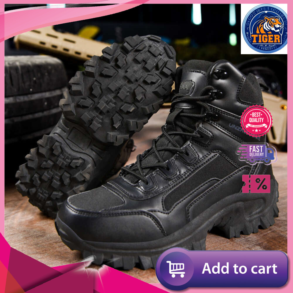 Ddmytiger Mens Tactical Army Military Desert Waterproof Ankle New Men Outdoor Combat Boots Work Safety Hiking Shoes Outdoor Shoes