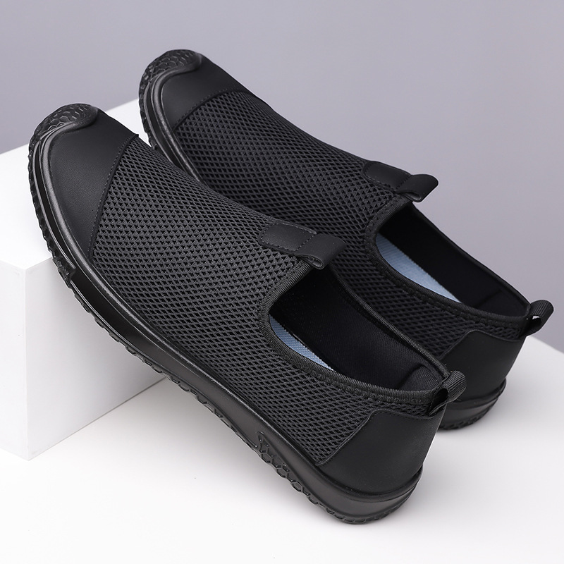 Summer New Men S Mesh Casual Shoes With Hollow Breathable Holes Sandals Casual Shoes And Legs Ddmysaturn