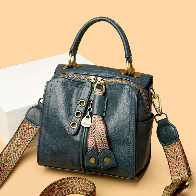 Brand genuine leather shoulder crossbody for women 2025 new trendy fashion handbag casual versatile pillow bag