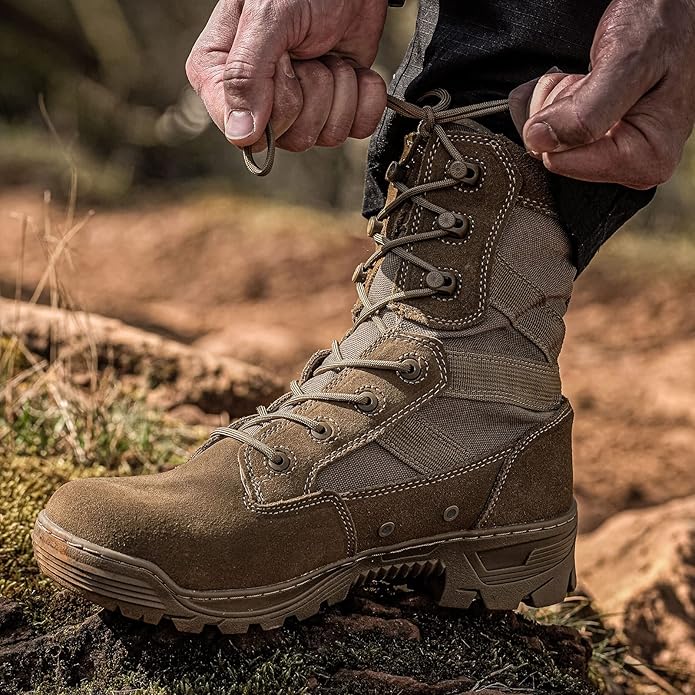 VOTAGOO Men's Tactical Boots Military Work Boots Desert Combat Army Combat Boots for Hiking Motorcycle Climbing