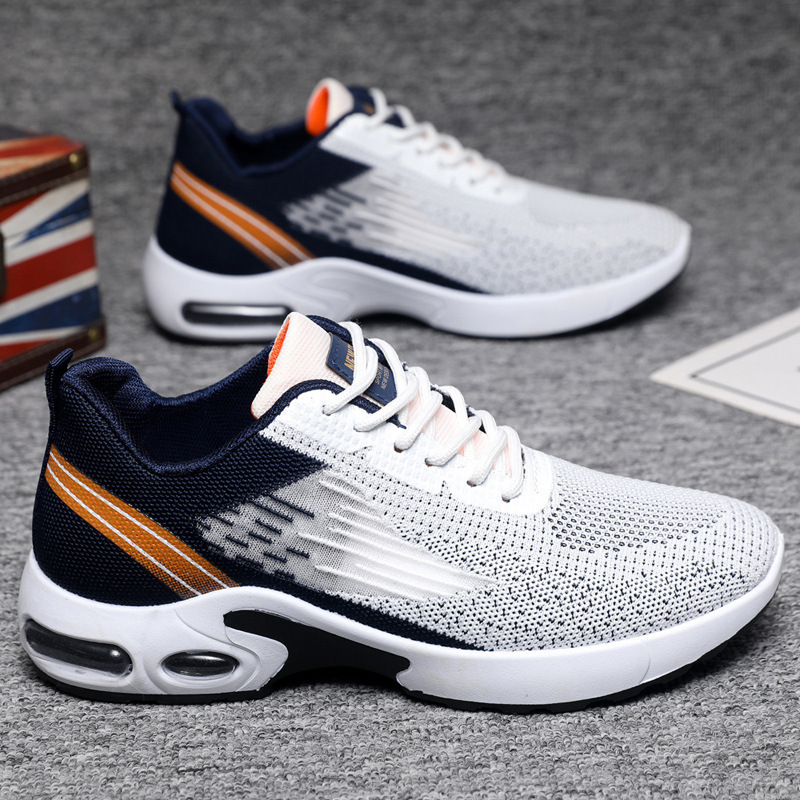 Men S Spring Air Casual Shoes Cushion Soft Bottom Sports Single Shoe Flyknit Shoes For Men Ddmysaturn