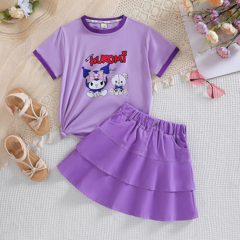 DISNEY Frozen Elsa princess baby designer clothes kids clothes Girls' summer outfit short-sleeved shorts set for children.