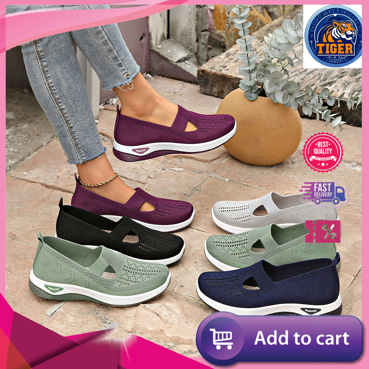 Ddmytiger Cloth Spring New Breathable Middle Aged And Elderly Mom Large Size Women S Shoes Stickers Outdoor Shoes