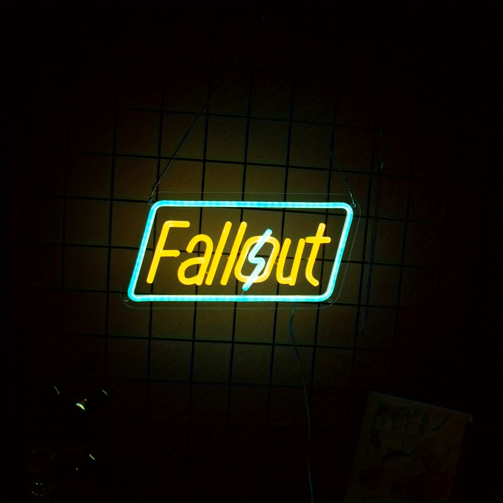 Fallout Neon Sign,USB Powered Adjustable LED Light for Wall Decor, Eco-Friendly Fallout Neon Lamp for Living Room & Bar, Perfect Gift for Gamers & Fan