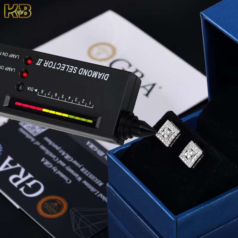 Modern Moissanite Hip Hop Earrings Silver 925 Jewelry for Men Women Trendy Fashion Jewelry That Combines Style Elegance