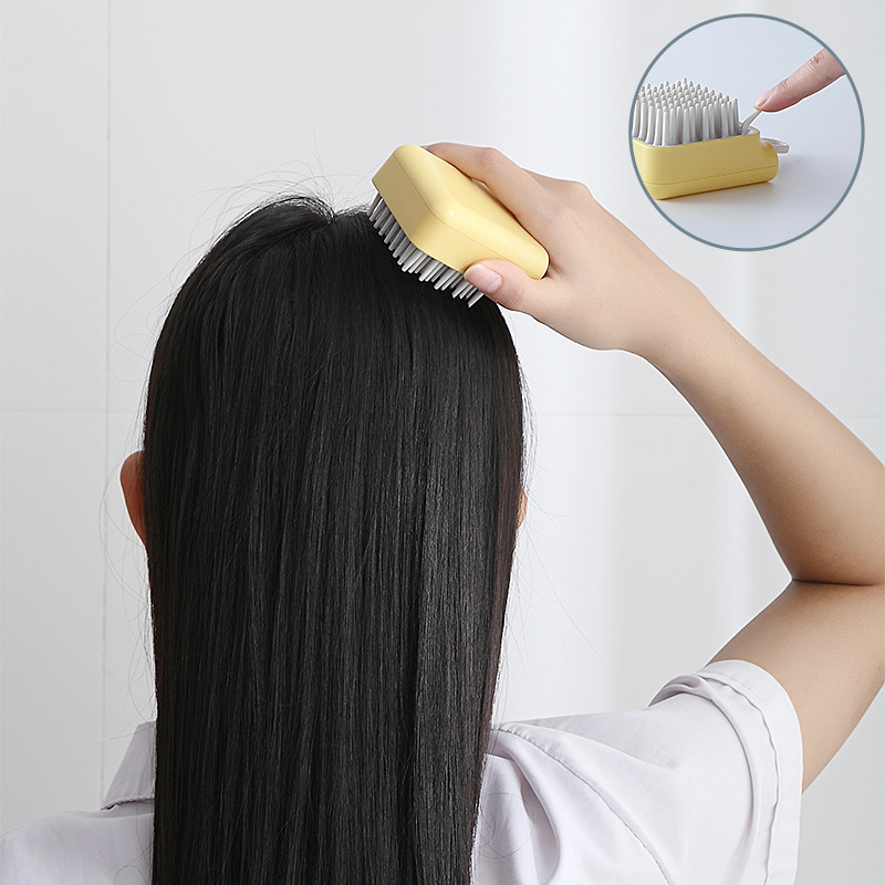 Silicone Body Scalp Massage Shampoo Shower SPA Massage Brush Hair Comb