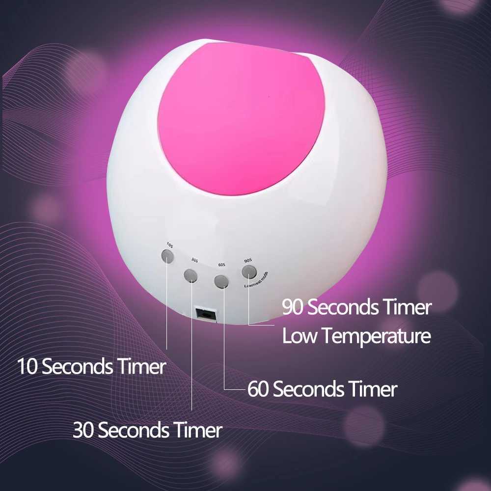 YIKOOLIN Sun2C UV Nail Lamp 48W Gel Polish Dryer Pedicure Light Manicure Lamp Nail Art Gel Dryer Machine Nail LED Lamp Not Black W250513