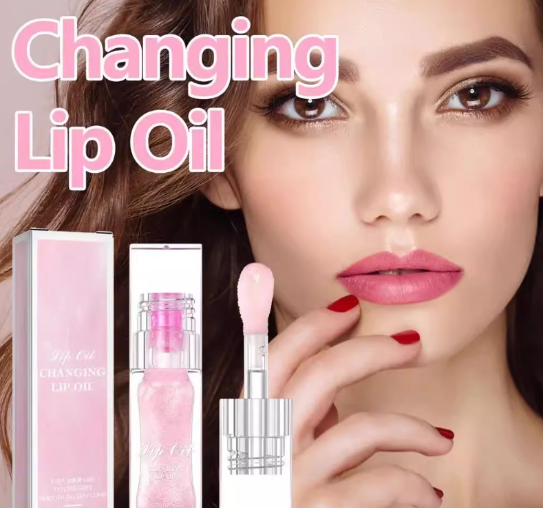 Color Changing Lip Oil PH Lip Oil Clear Nourishing Lip Gloss Oil Lip Balm Lip Glaze Lip Care Moisturizer for Dry Cracked Lips