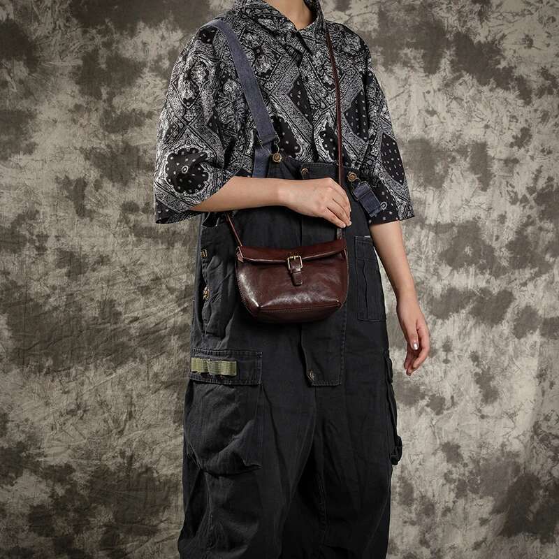 Soft Genuine Women Messenger Female Real Leather Crossbody Shoulder Bags Small Handbag Retro Phone Bag For Girls