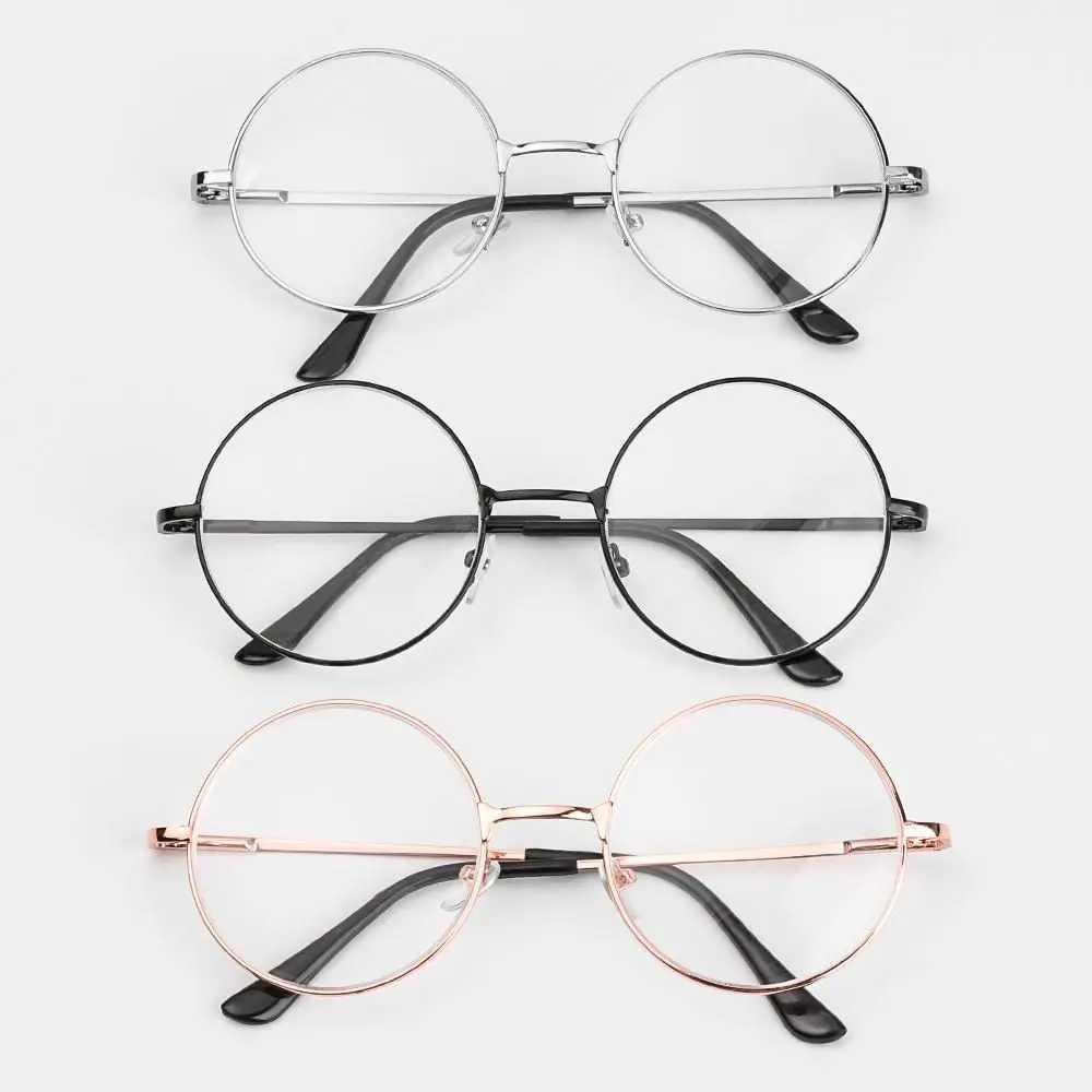 1Pc Metal Round Vintage Myopia Glasses Women Men Ultra Light Resin Reading Glasses Vision Care -1.00~-4.0 Diopter Dropshipping W250513