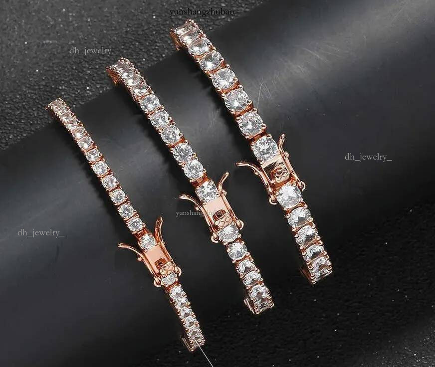 IGI GIA Certified Lab Grown Dia 10K 14K Solid Gold Bracelet Iced Out 3MM 4MM 5MM Vvs Moissanite Tennis Chain