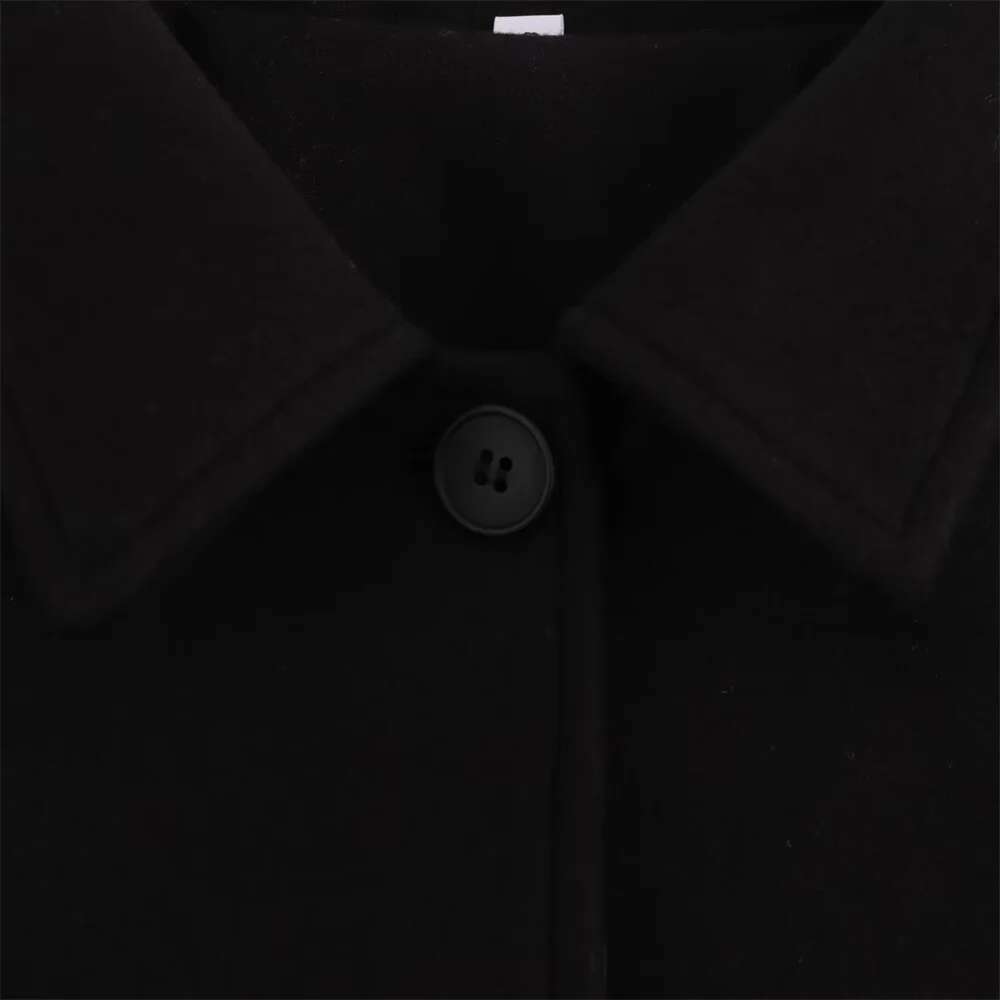 UNIZERA Women's Solid Color Long Sleeve Single breasted Collar Autumn New Woolen Coat
