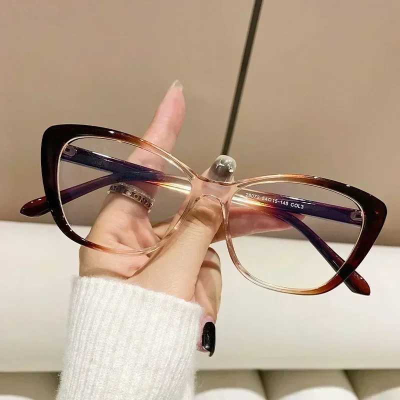 Cat Eye Myopia Glasses for Women Men Ultra-light Near Sight Eyewear Fashion Prescription Computer Eyeglasses Diopter 0 To -4.0 W250513