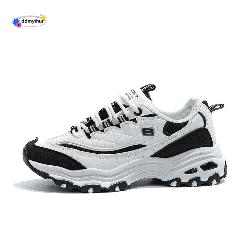Dad's Women's 2024 Spring New Instagram Trendy and Versatile, Minority Student Korean Edition Ultra Light Casual Breathable Sports Shoes ddm