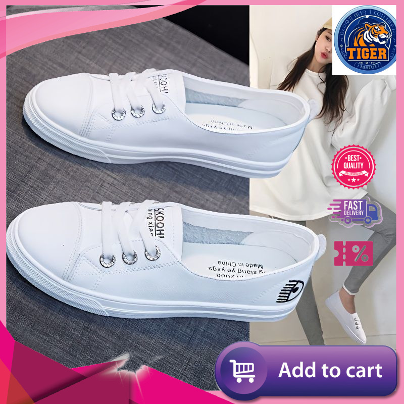 Ddmytiger Summer New Versatile Little White Women S Shallow Mouth One Foot Stepping Lazy Breathable Flat Thin Single Shoes Outdoor Shoes