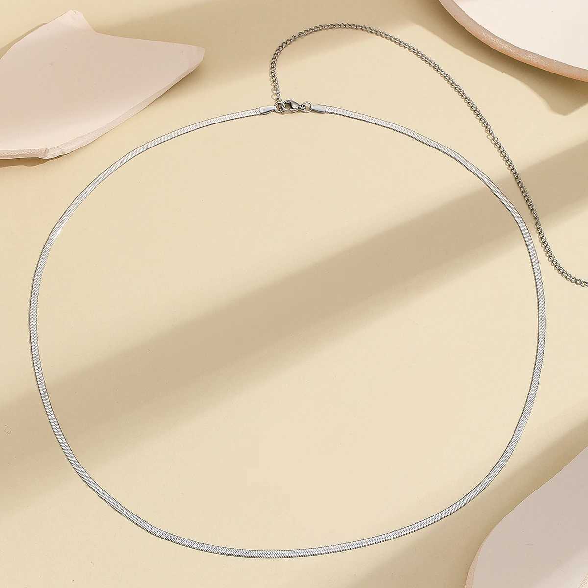 Kinitial Stainless Steel Herrgingbone Chain Body Jewelry Waist Chain For Women Girls Sexy Body Chain Party Birthday GiftT250513