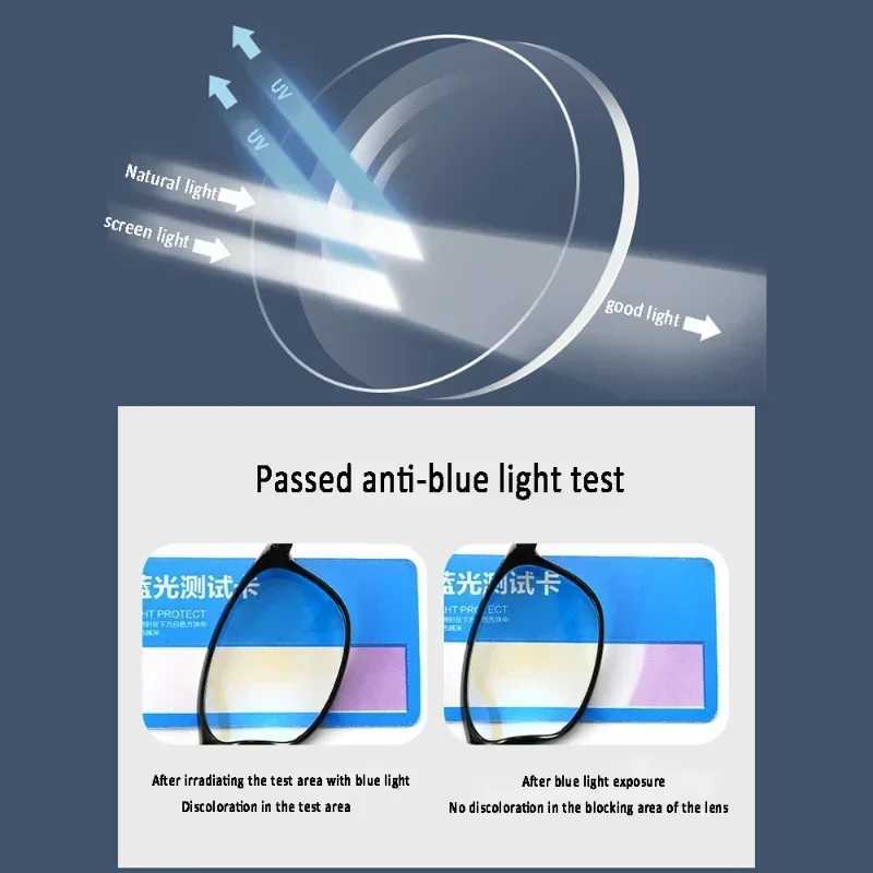 TR90 Anti-blue Light Multifocal Reading Glasses Men Women Progressive Near Far Eyewear Ultralight Sports Farsight Eyeglasses W250513