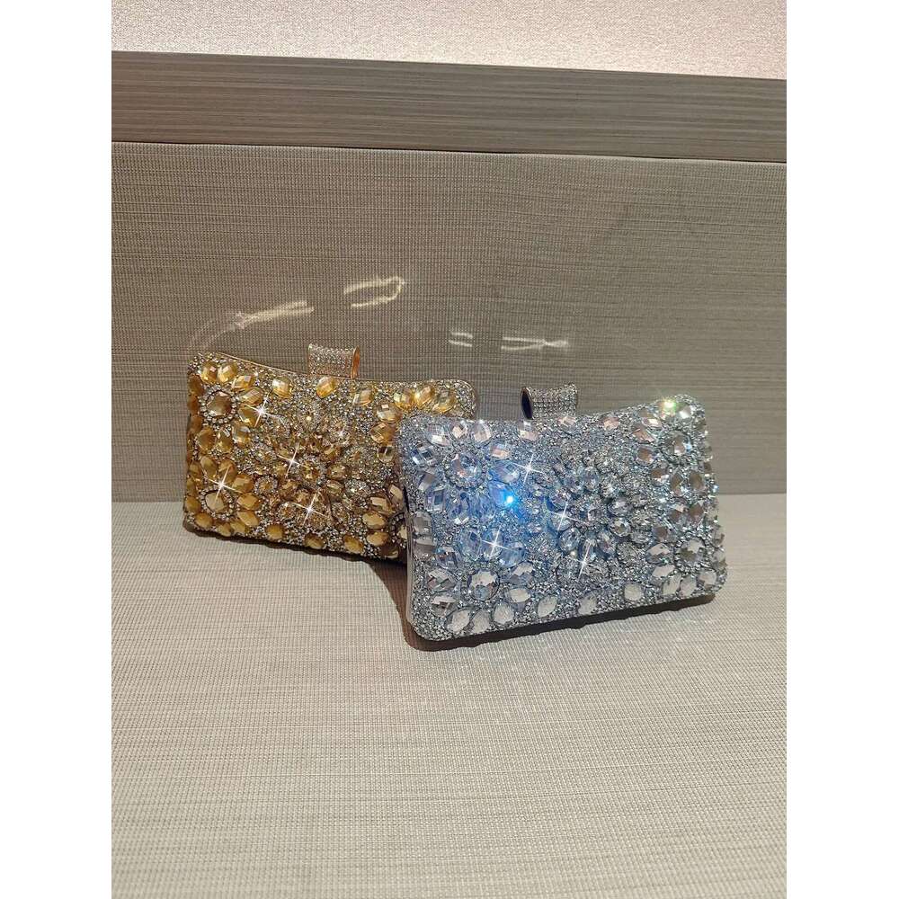 Choice Rhinestone Beaded Clutch Women Wedding Party Evening Banquet Bag European Exquisite Bridal Purse Para