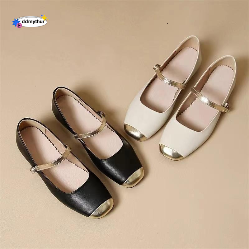 Real soft Mary Jane 2025 new fashion versatile fragrant style single shoe temperament small leather women's shoes ddmythur