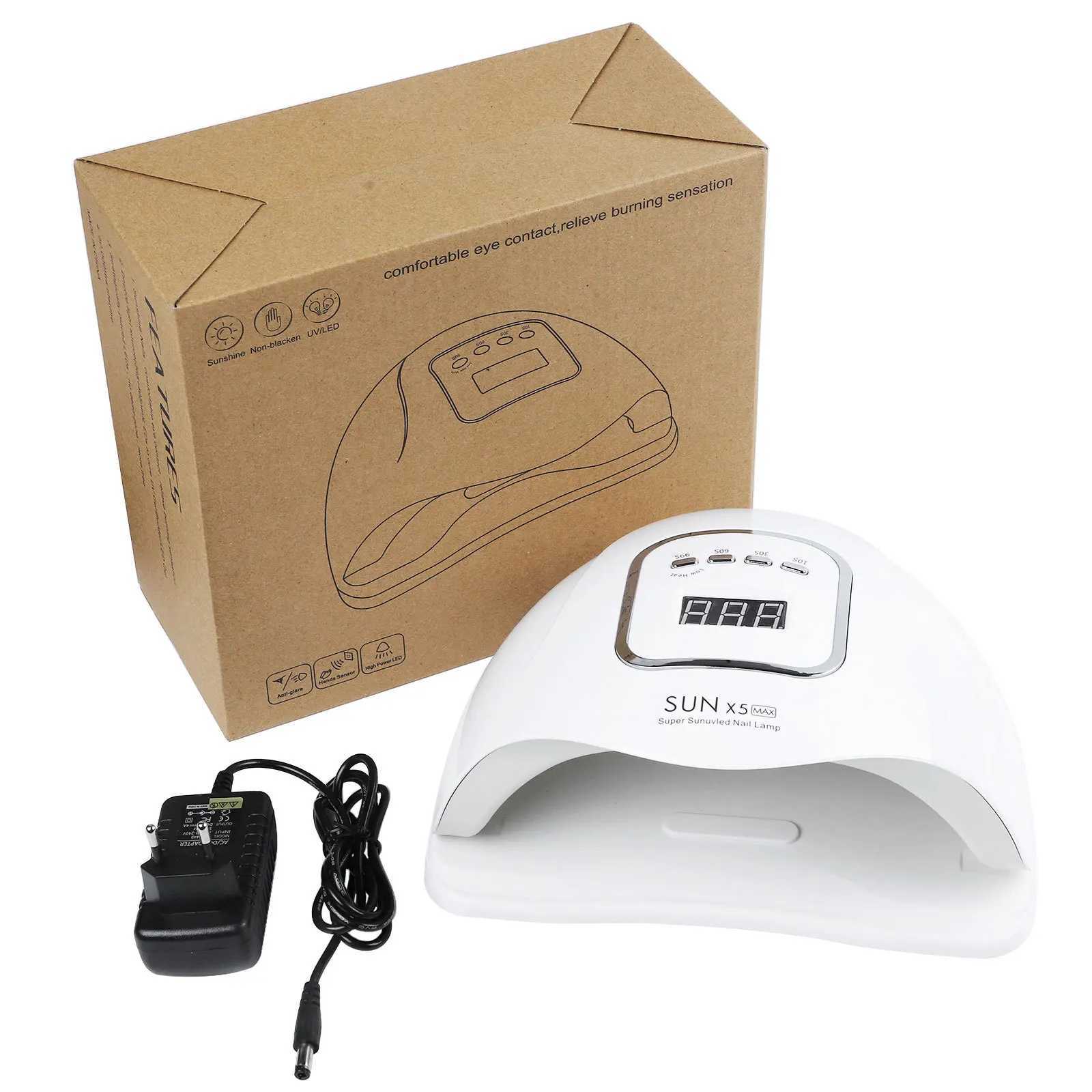 SUNX5 MAX UV LED Nail Lamp 50W Professional Nail Dryer Gel Polish Light Nail Polish Curing Gel LED Dryer with 4 Timer Setting W250513