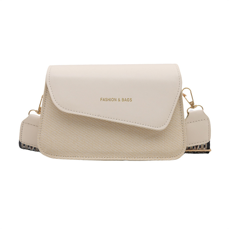 Extremely simple style hand-held small square women's 2025 summer new color blocked wide shoulder strap crossbody bag