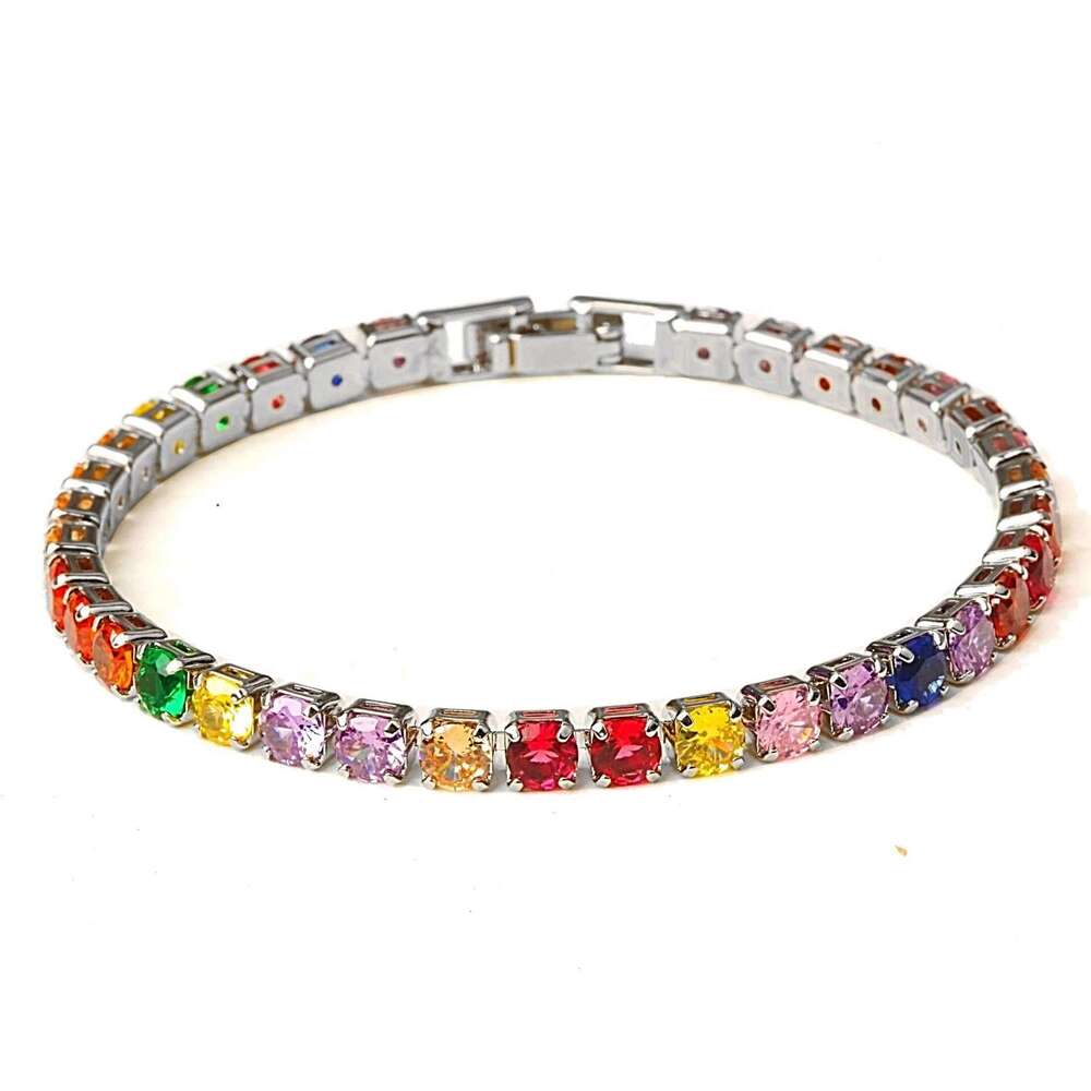 Unisex Designer Zircon Tennis Bracelets Durable Hand Made Piece