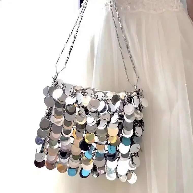 Women Small Tote Bag Bling Fashion Lady Bucket Handbags Girls Glitter Purses